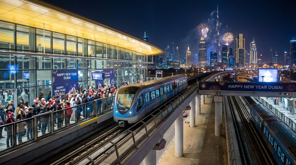 Dubai Public Transport: 2.8 Million Passengers on New Year’s Eve&nbsp;2026
