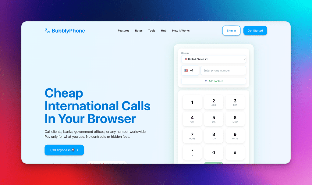 BubblyPhone 2026: How UAE Expats Call Hotels, Banks and Embassies Abroad for&nbsp;Cents