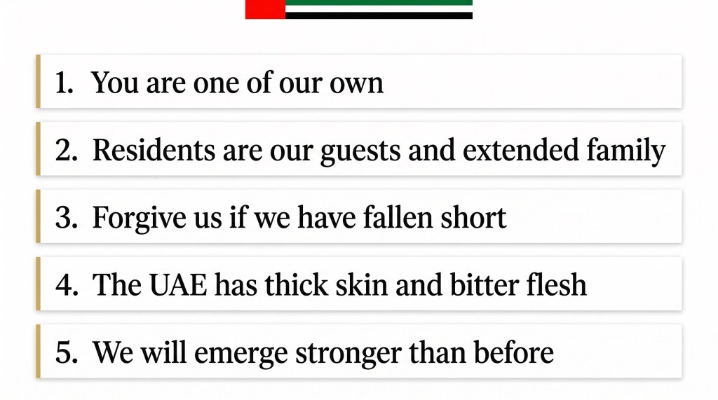 Five key quotes from UAE President Sheikh Mohamed bin Zayed during his address to residents after the crisis

