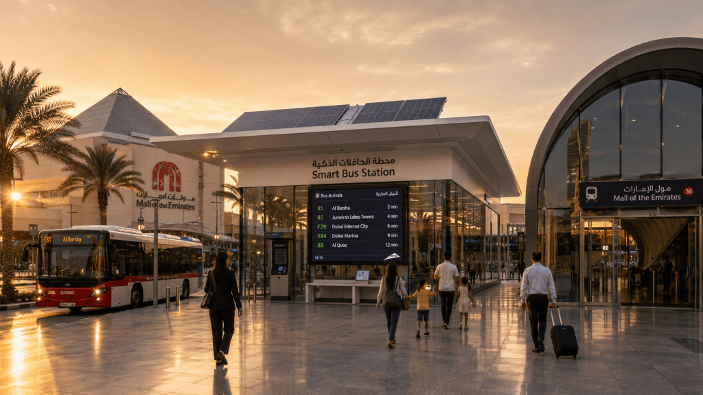 Dubai’s First Smart Bus Station Opens at Mall of&nbsp;Emirates